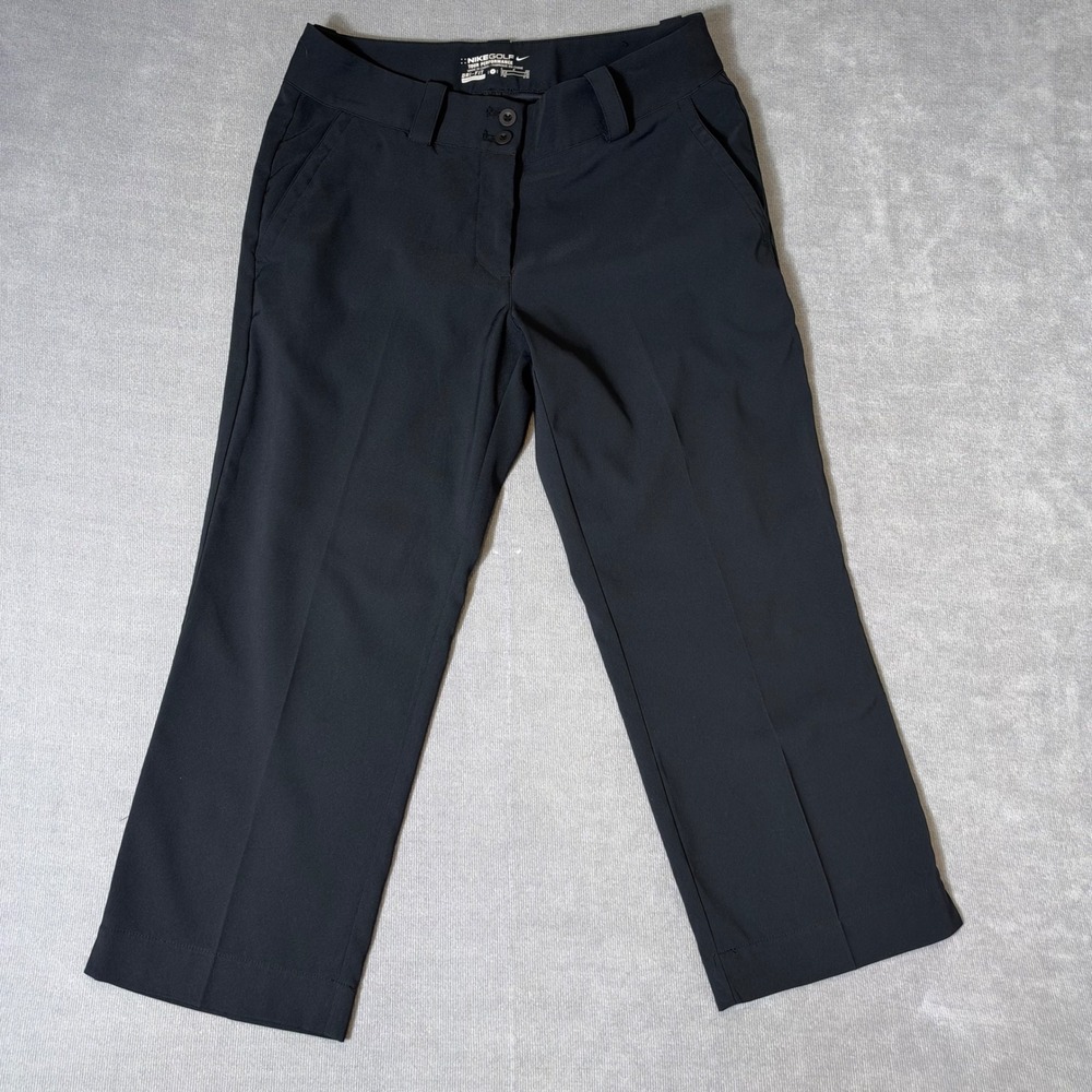 Nike Golf Tour Performance Dri-FIT Black Pants Womens Size 4 Petite Activewear